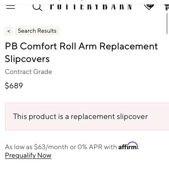 Pottery Barn Storage Ottoman Slipcover white denim - Picture 5 of 16